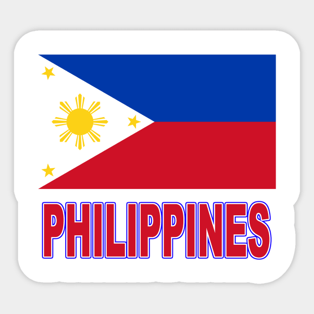 The Pride of the Philippines - Filipino Flag Design Sticker by Naves